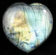 Flashy Polished Labradorite Heart #47251-1
